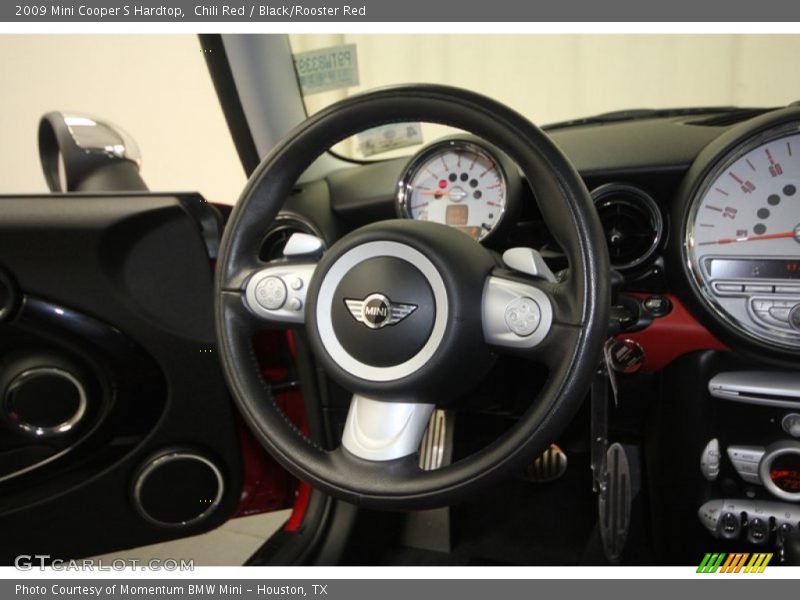 Chili Red / Black/Rooster Red 2009 Mini Cooper S Hardtop
