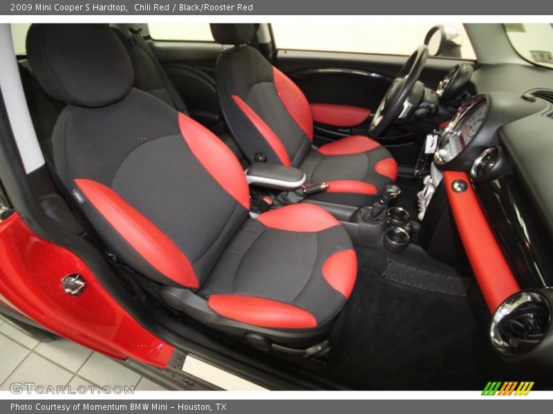 Chili Red / Black/Rooster Red 2009 Mini Cooper S Hardtop