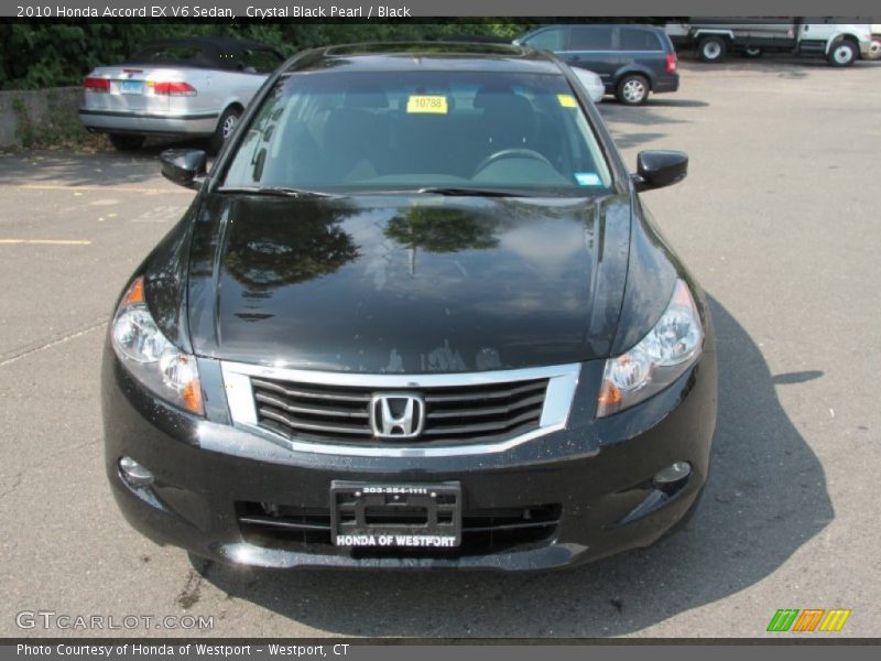 Crystal Black Pearl / Black 2010 Honda Accord EX V6 Sedan