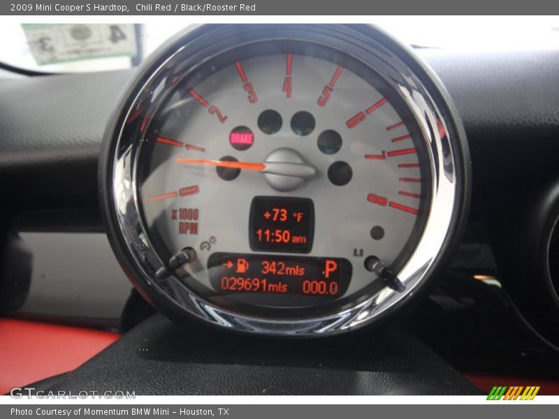 Chili Red / Black/Rooster Red 2009 Mini Cooper S Hardtop