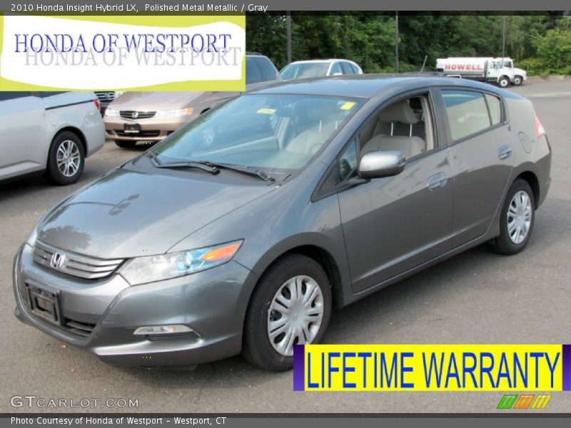 Polished Metal Metallic / Gray 2010 Honda Insight Hybrid LX