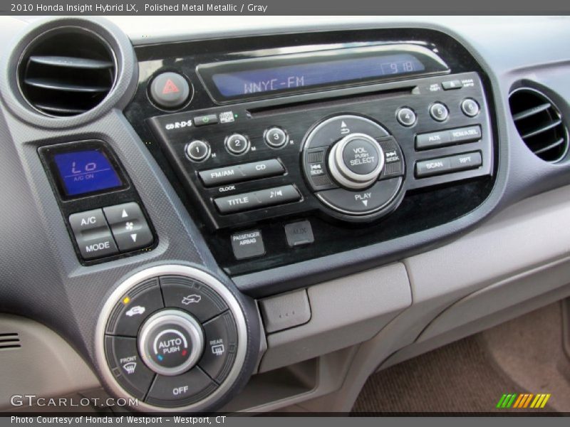 Polished Metal Metallic / Gray 2010 Honda Insight Hybrid LX