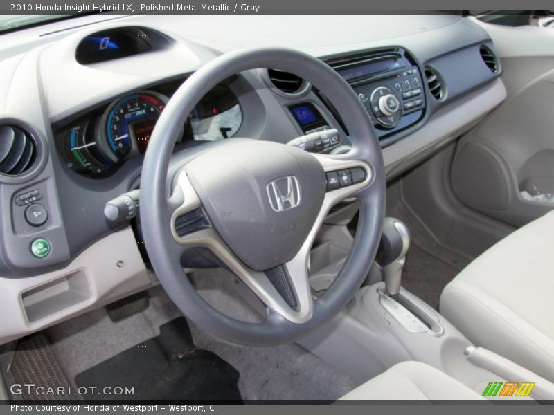 Polished Metal Metallic / Gray 2010 Honda Insight Hybrid LX