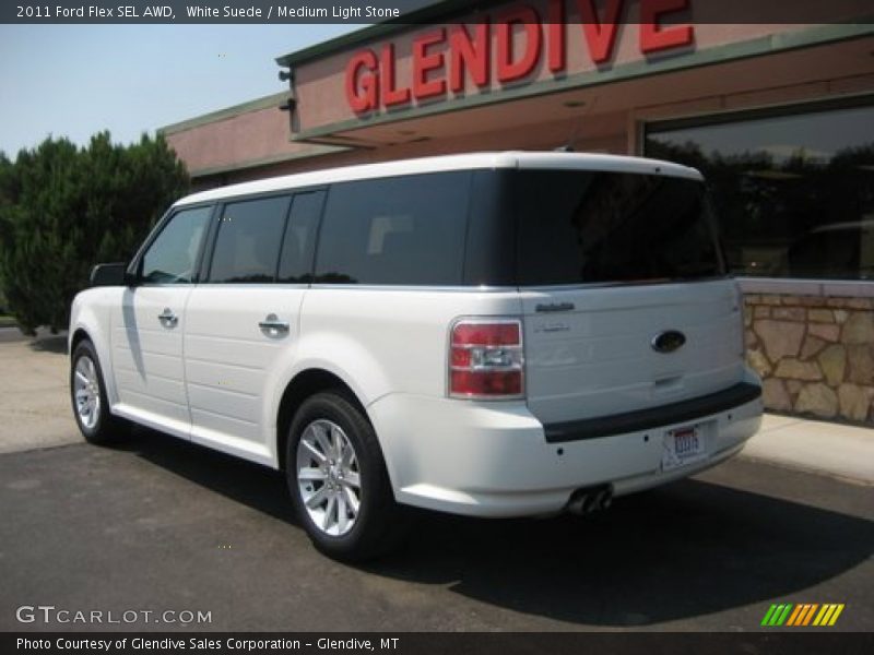 White Suede / Medium Light Stone 2011 Ford Flex SEL AWD