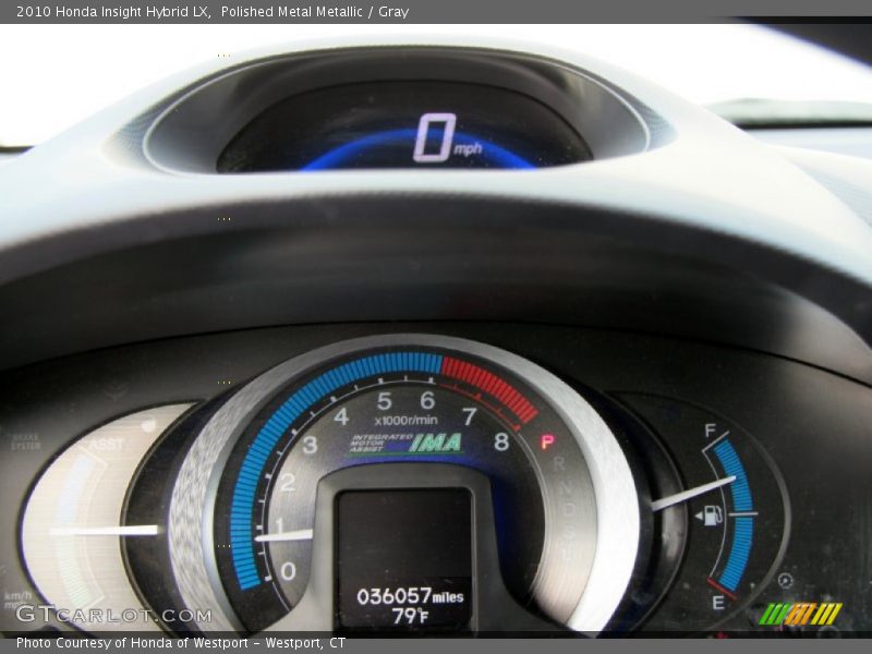Polished Metal Metallic / Gray 2010 Honda Insight Hybrid LX