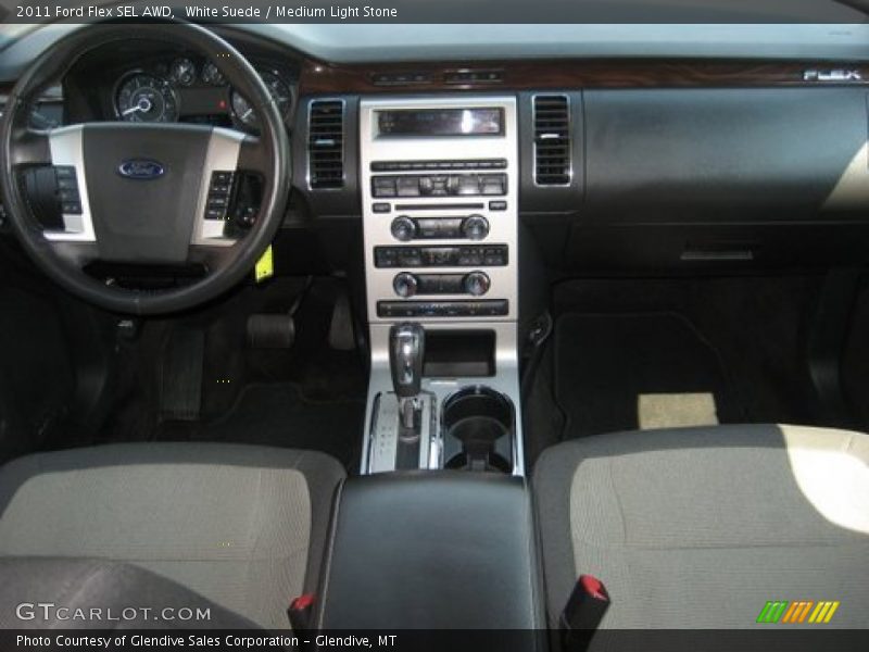 White Suede / Medium Light Stone 2011 Ford Flex SEL AWD