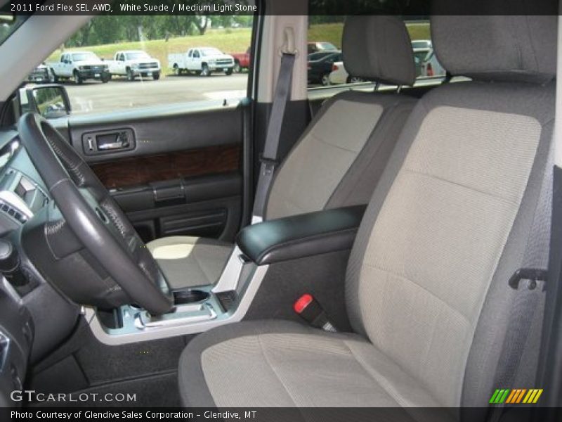 White Suede / Medium Light Stone 2011 Ford Flex SEL AWD