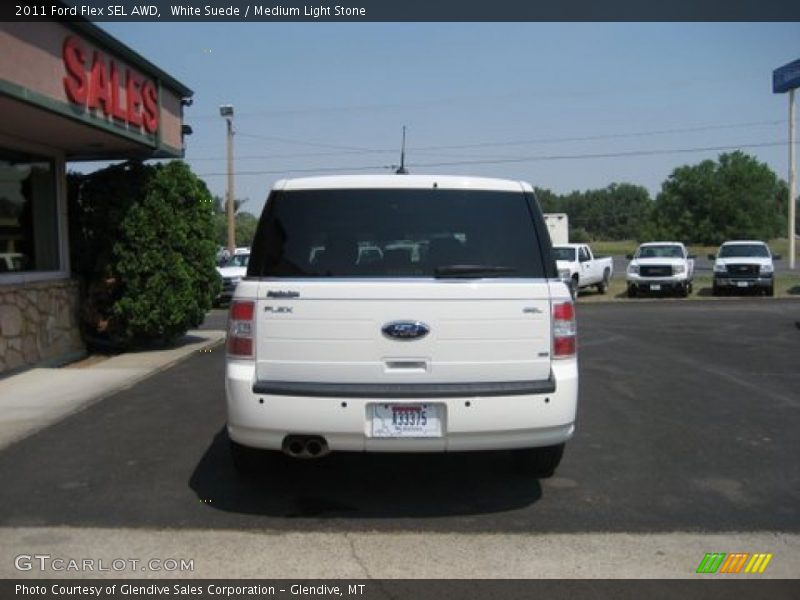 White Suede / Medium Light Stone 2011 Ford Flex SEL AWD
