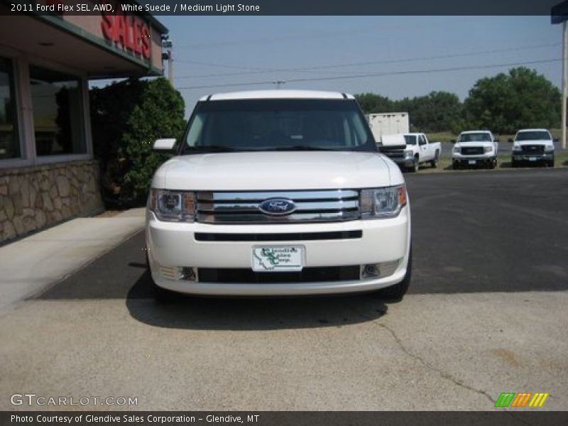 White Suede / Medium Light Stone 2011 Ford Flex SEL AWD