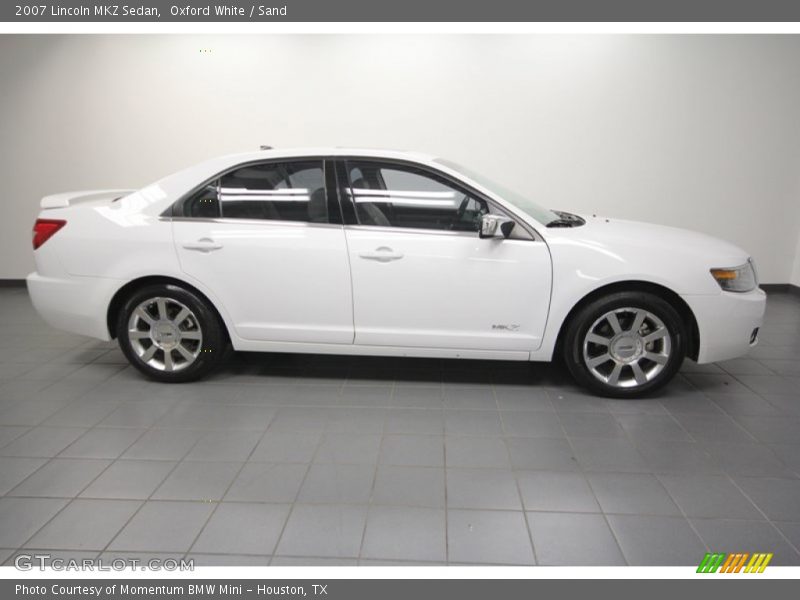 Oxford White / Sand 2007 Lincoln MKZ Sedan