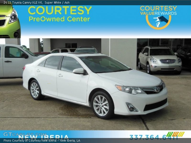 Super White / Ash 2012 Toyota Camry XLE V6
