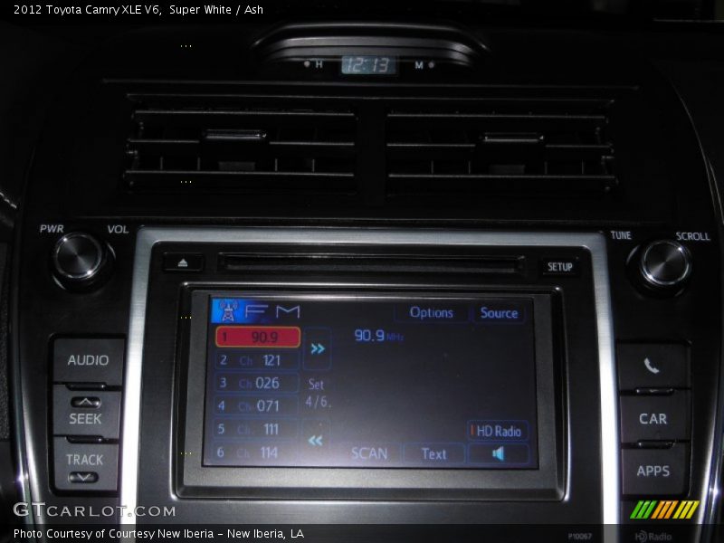 Super White / Ash 2012 Toyota Camry XLE V6