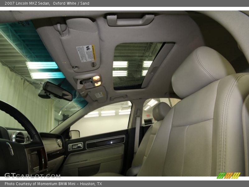 Oxford White / Sand 2007 Lincoln MKZ Sedan