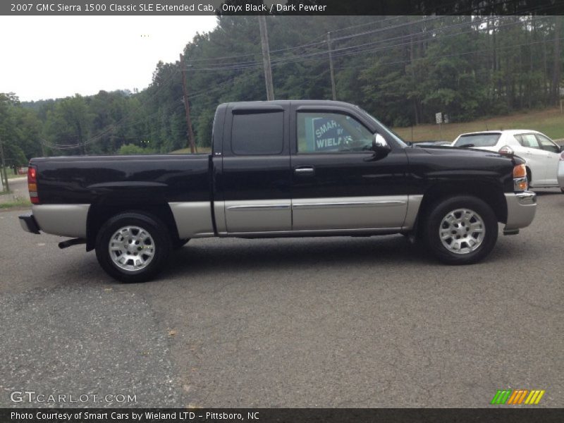 Onyx Black / Dark Pewter 2007 GMC Sierra 1500 Classic SLE Extended Cab