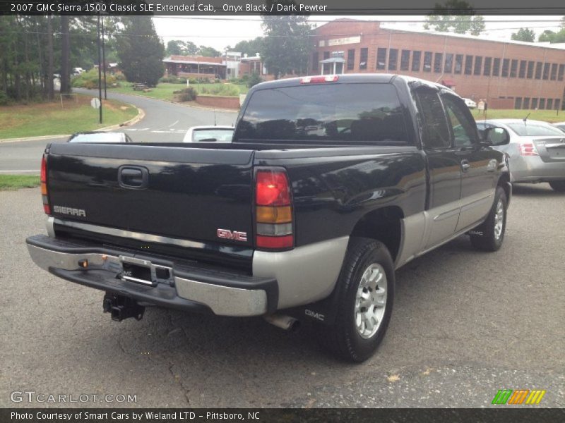 Onyx Black / Dark Pewter 2007 GMC Sierra 1500 Classic SLE Extended Cab
