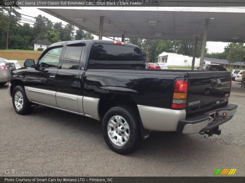 Onyx Black / Dark Pewter 2007 GMC Sierra 1500 Classic SLE Extended Cab