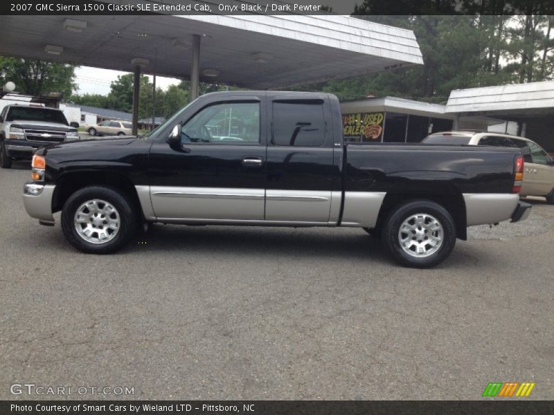 Onyx Black / Dark Pewter 2007 GMC Sierra 1500 Classic SLE Extended Cab