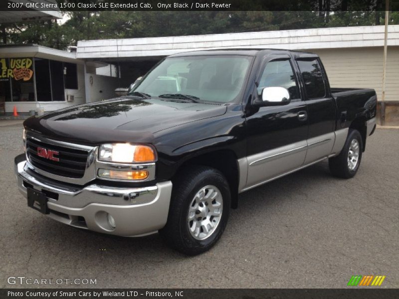 Onyx Black / Dark Pewter 2007 GMC Sierra 1500 Classic SLE Extended Cab