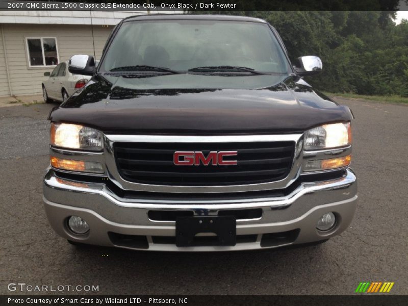 Onyx Black / Dark Pewter 2007 GMC Sierra 1500 Classic SLE Extended Cab