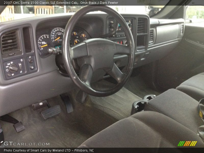 Onyx Black / Dark Pewter 2007 GMC Sierra 1500 Classic SLE Extended Cab