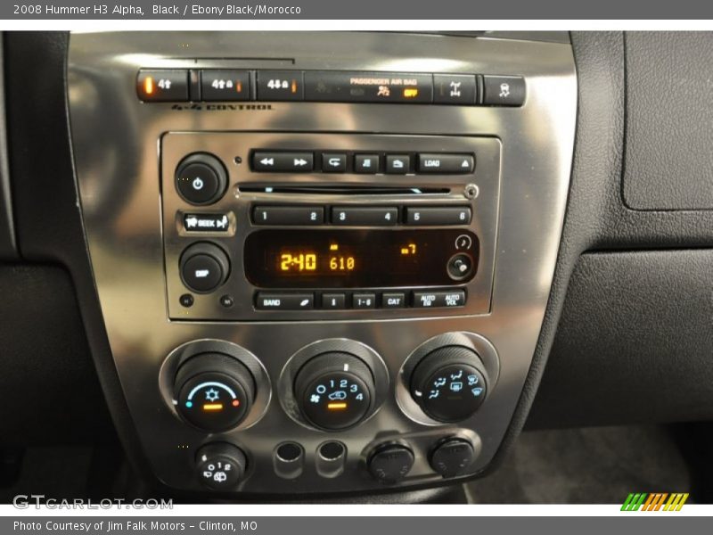 Black / Ebony Black/Morocco 2008 Hummer H3 Alpha