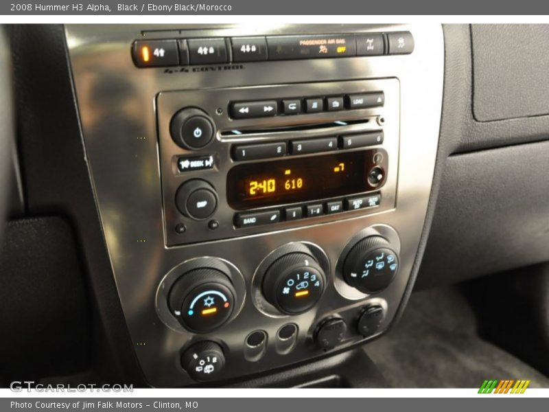 Black / Ebony Black/Morocco 2008 Hummer H3 Alpha
