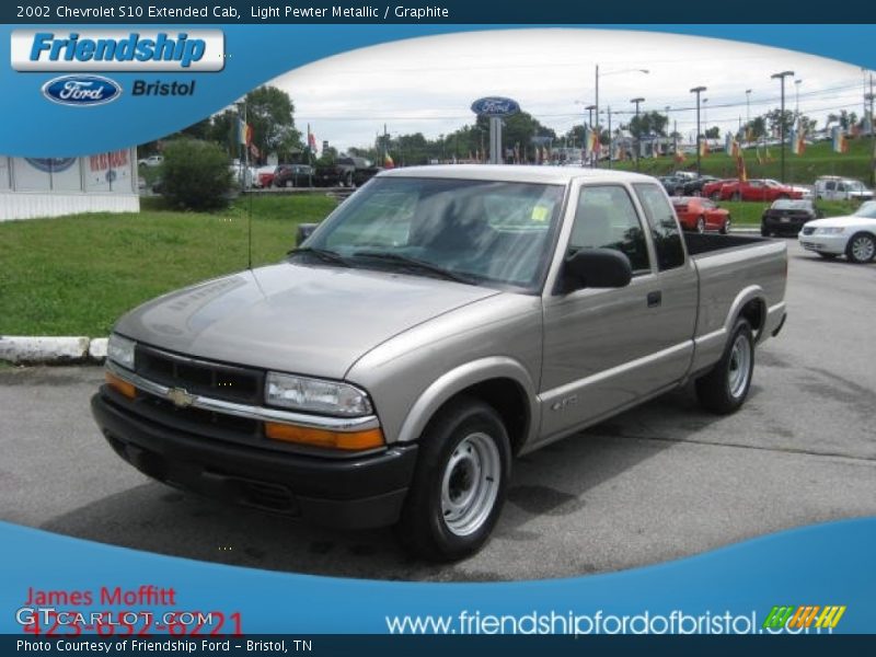 Light Pewter Metallic / Graphite 2002 Chevrolet S10 Extended Cab