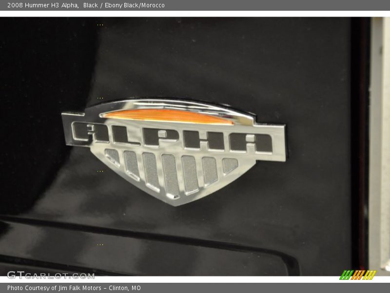 Black / Ebony Black/Morocco 2008 Hummer H3 Alpha