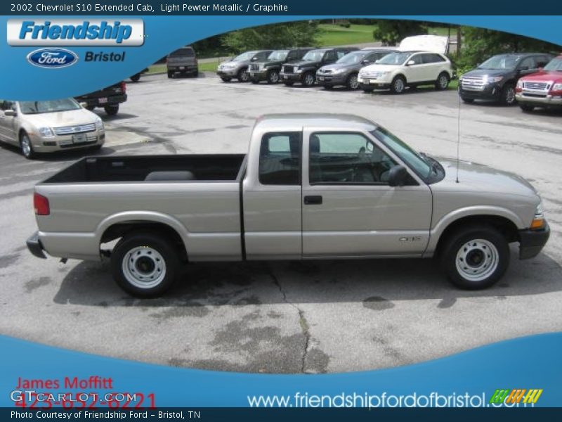 Light Pewter Metallic / Graphite 2002 Chevrolet S10 Extended Cab