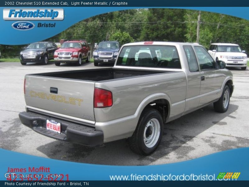Light Pewter Metallic / Graphite 2002 Chevrolet S10 Extended Cab