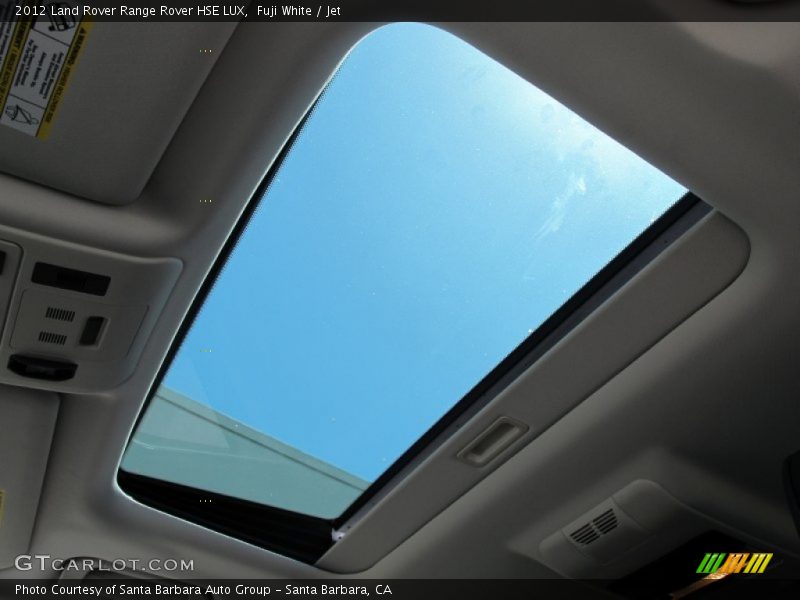Fuji White / Jet 2012 Land Rover Range Rover HSE LUX