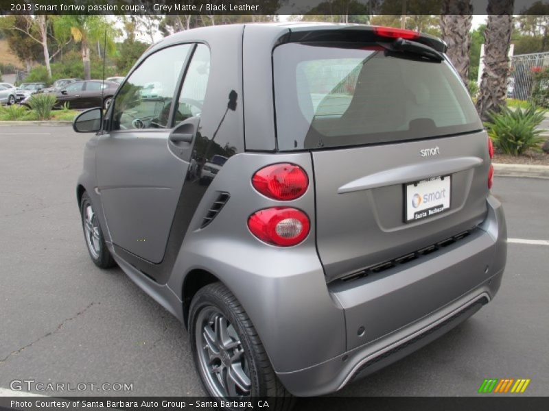 Grey Matte / Black Leather 2013 Smart fortwo passion coupe
