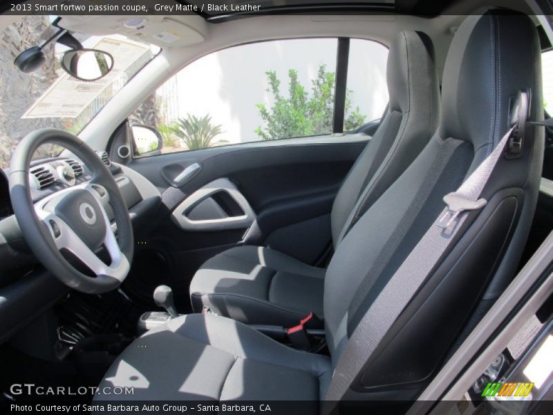  2013 fortwo passion coupe Black Leather Interior