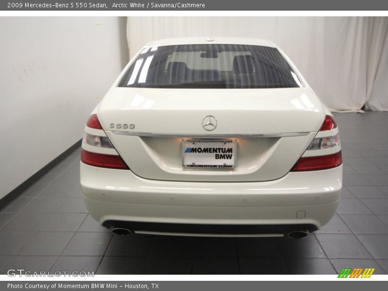 Arctic White / Savanna/Cashmere 2009 Mercedes-Benz S 550 Sedan