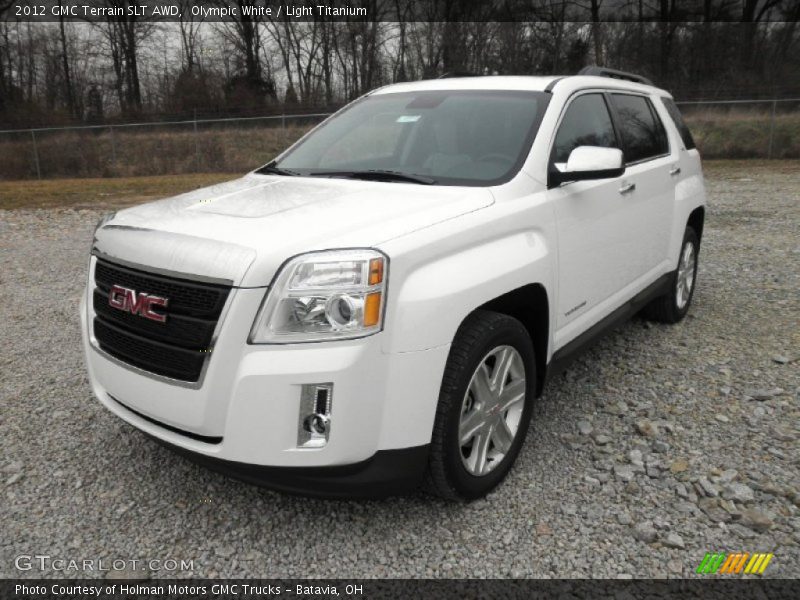 Olympic White / Light Titanium 2012 GMC Terrain SLT AWD