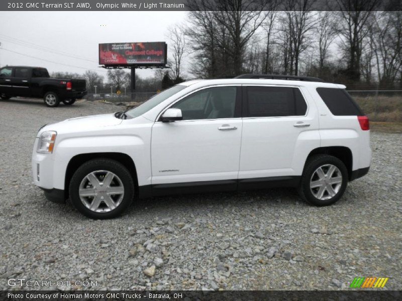 Olympic White / Light Titanium 2012 GMC Terrain SLT AWD