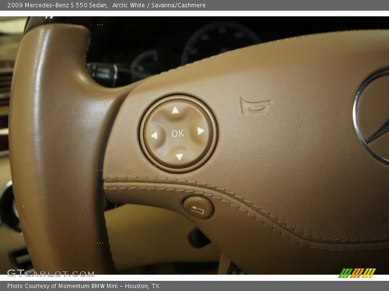 Arctic White / Savanna/Cashmere 2009 Mercedes-Benz S 550 Sedan