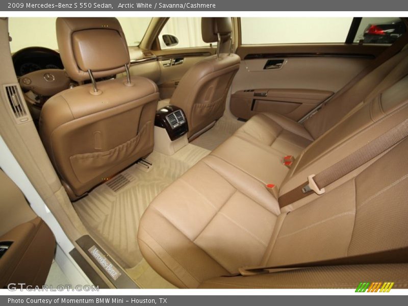 Arctic White / Savanna/Cashmere 2009 Mercedes-Benz S 550 Sedan