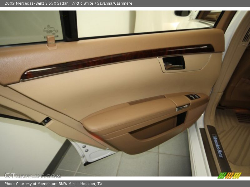 Arctic White / Savanna/Cashmere 2009 Mercedes-Benz S 550 Sedan