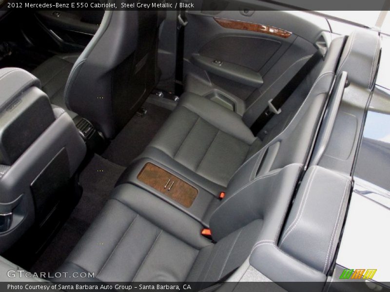 Rear Seat of 2012 E 550 Cabriolet