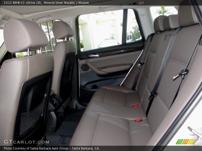 Rear Seat of 2013 X3 xDrive 28i