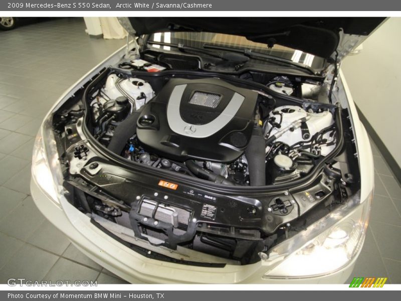 Arctic White / Savanna/Cashmere 2009 Mercedes-Benz S 550 Sedan