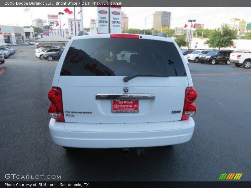 Bright White / Dark Khaki/Light Khaki 2006 Dodge Durango SLT