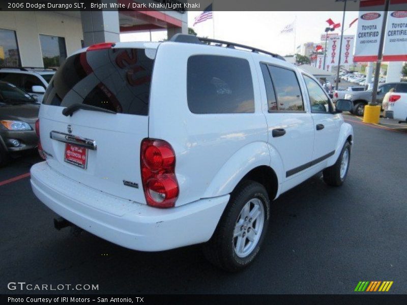 Bright White / Dark Khaki/Light Khaki 2006 Dodge Durango SLT