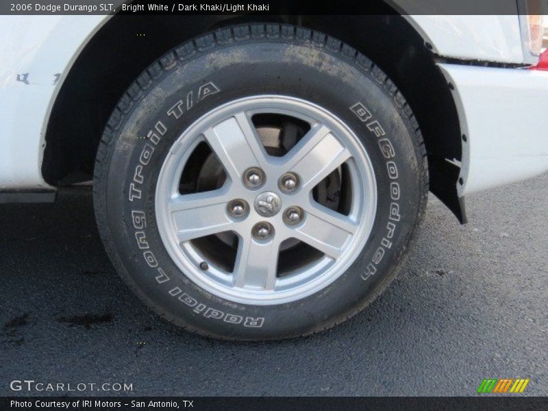 Bright White / Dark Khaki/Light Khaki 2006 Dodge Durango SLT