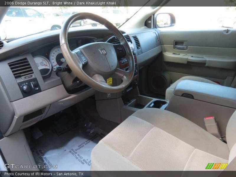 Bright White / Dark Khaki/Light Khaki 2006 Dodge Durango SLT