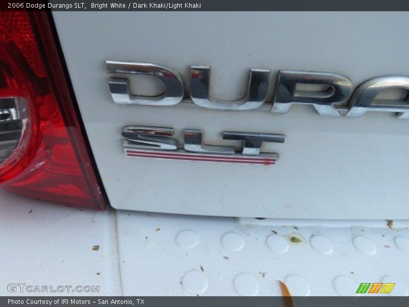 Bright White / Dark Khaki/Light Khaki 2006 Dodge Durango SLT