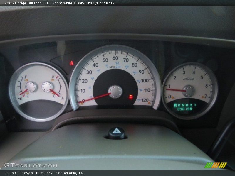 Bright White / Dark Khaki/Light Khaki 2006 Dodge Durango SLT