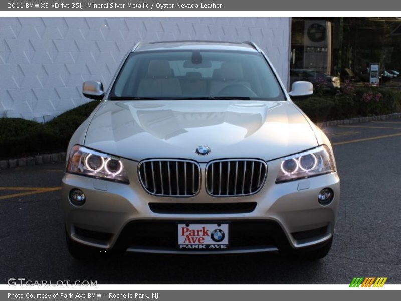 Mineral Silver Metallic / Oyster Nevada Leather 2011 BMW X3 xDrive 35i