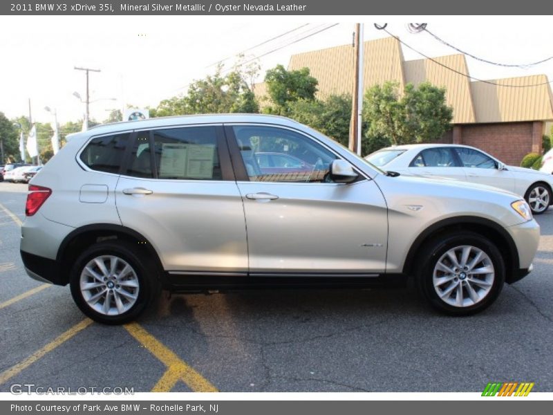 Mineral Silver Metallic / Oyster Nevada Leather 2011 BMW X3 xDrive 35i